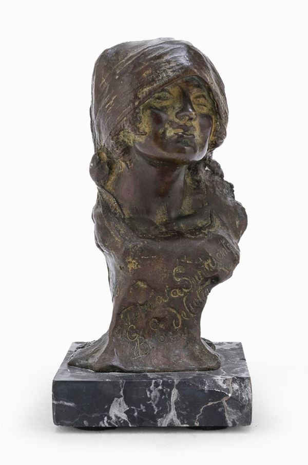 BRONZO GIOVANE POPOLANA DI GIOVAN BATTISTA DE CURTIS
