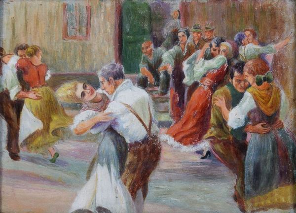 DIPINTO LA SCUOLA DI BALLO DI SCUOLA RUSSA