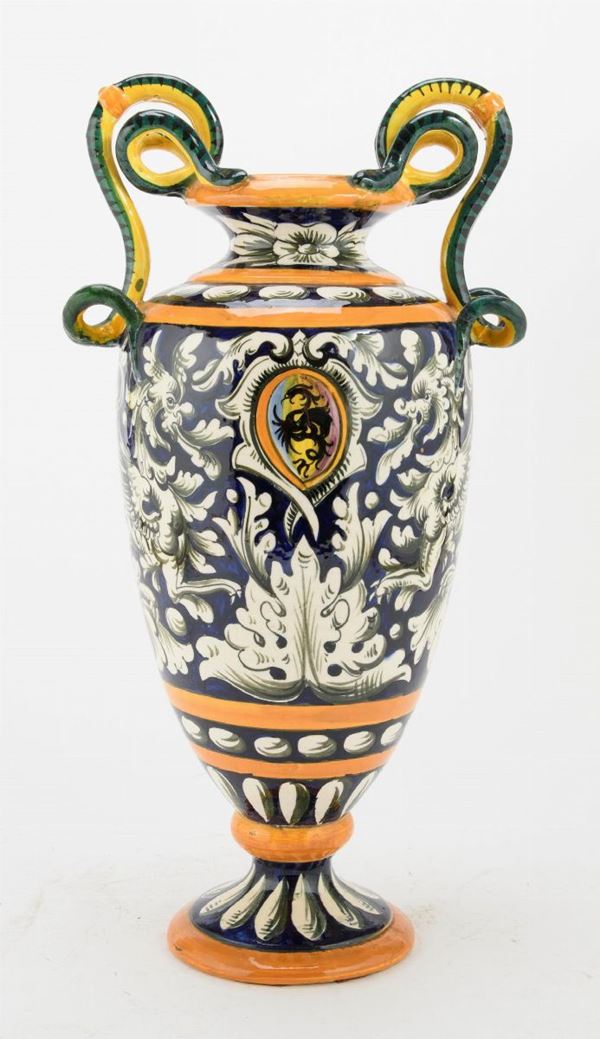 VASO IN CERAMICA, ZACCAGNINI INIZI XX SECOLO