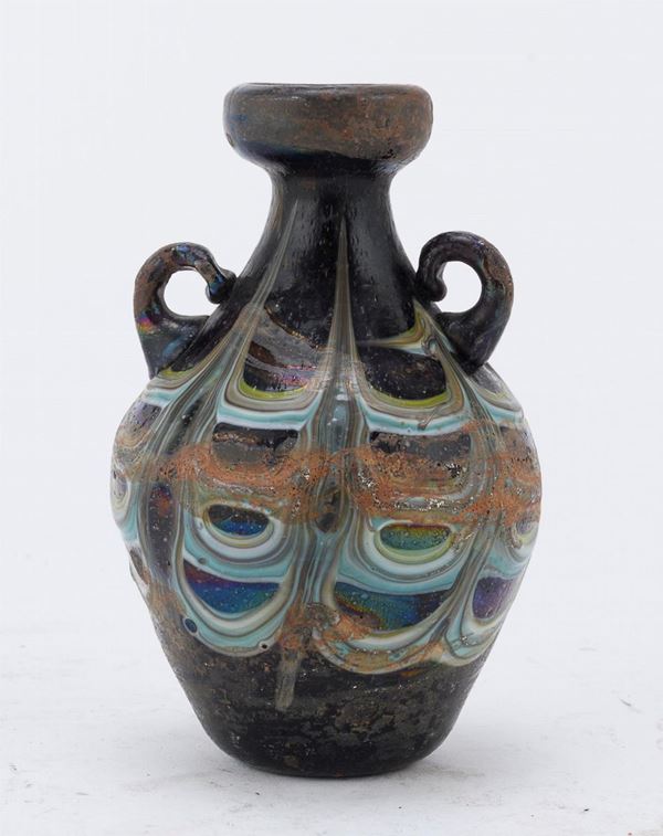 VASO IN VETRO A MURRINE, ANNI &#39;50