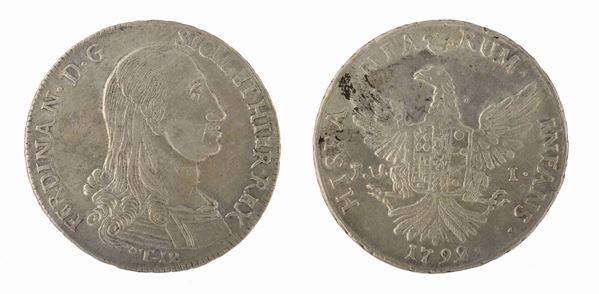 MONETA FERDINANDO III, SICILIA 1799