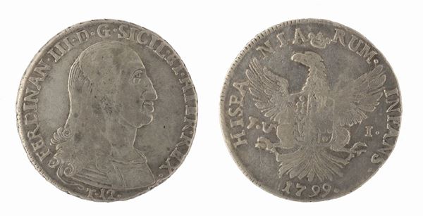 MONETA FERDINANDO III, SICILIA 1799