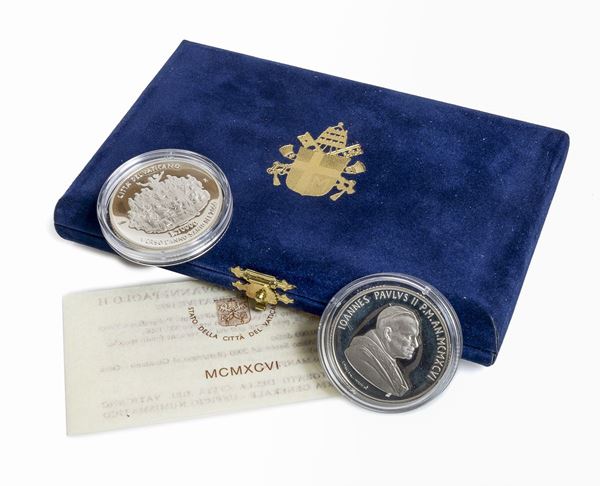 DUE MONETE DEL VATICANO, GIOVANNI PAOLO II