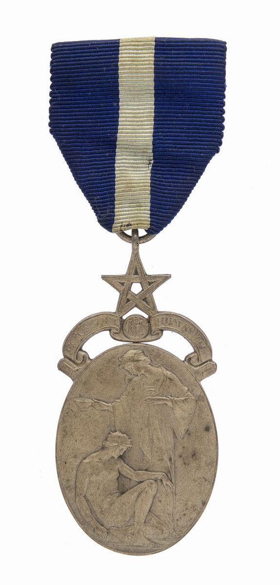 MEDAGLIA MASSONERIA IN ARGENTO, INGHILTERRA