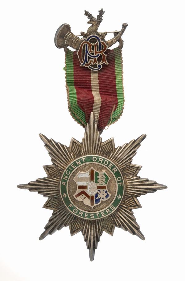 MEDAGLIA ANCIENT ORDER OF FORESTERS, INGHILTERRA 1904