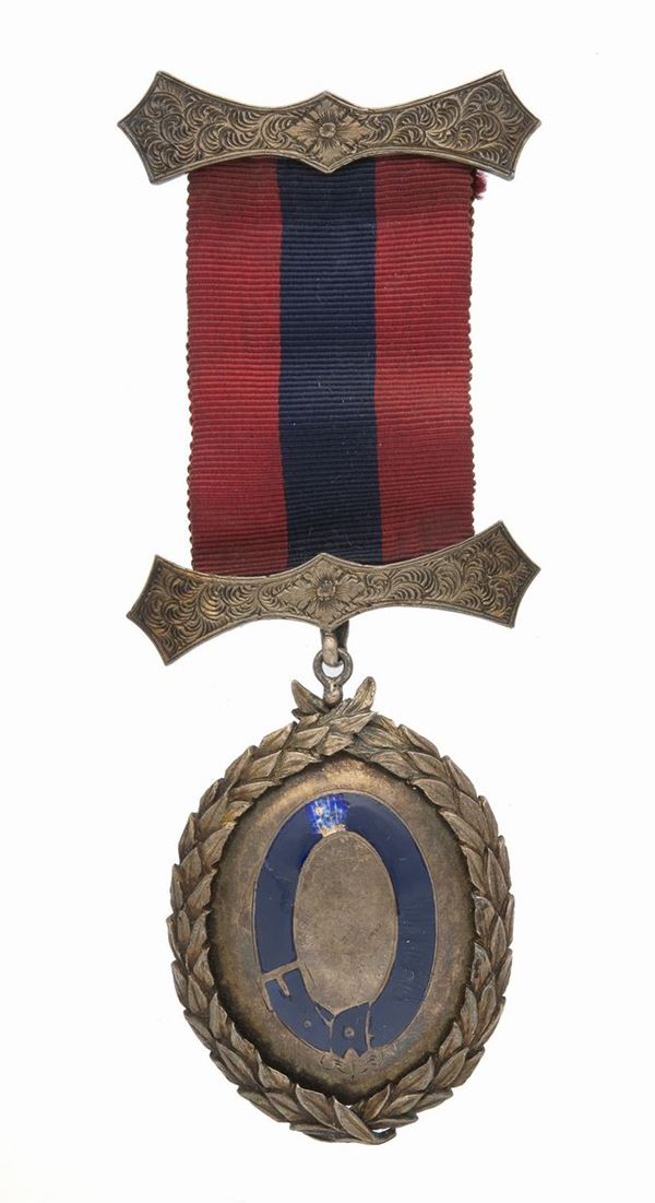 MEDAGLIA COMMEMORATIVA IN ARGENTO, INGHILTERRA XIX SECOLO