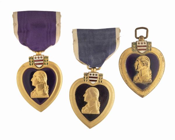 TRE MEDAGLIE PURPLE HEART, SECONDA GUERRA MONDIALE