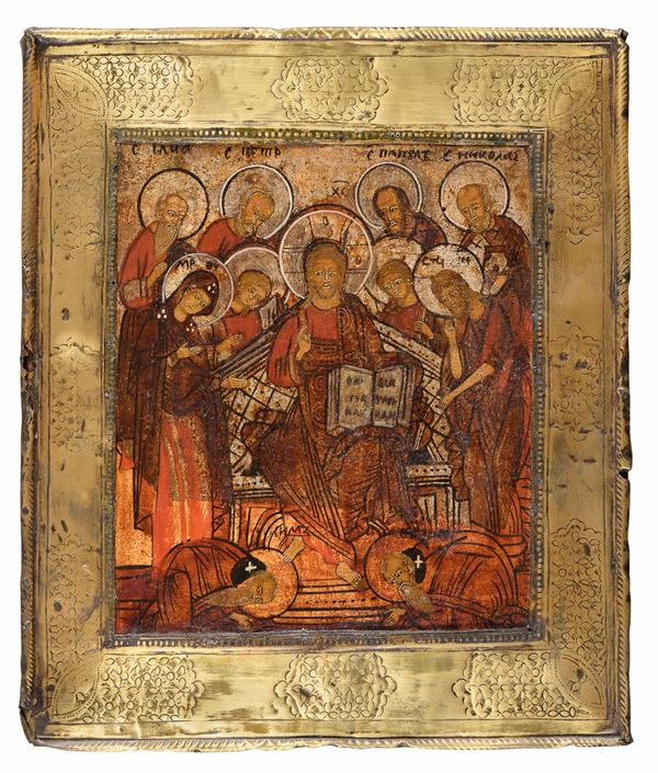 ICONA CRISTO BENEDICENTE IN TRONO