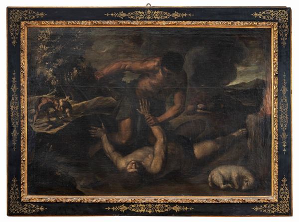 DIPINTO CAINO E ABELE DELLA BOTTEGA DEL TINTORETTO