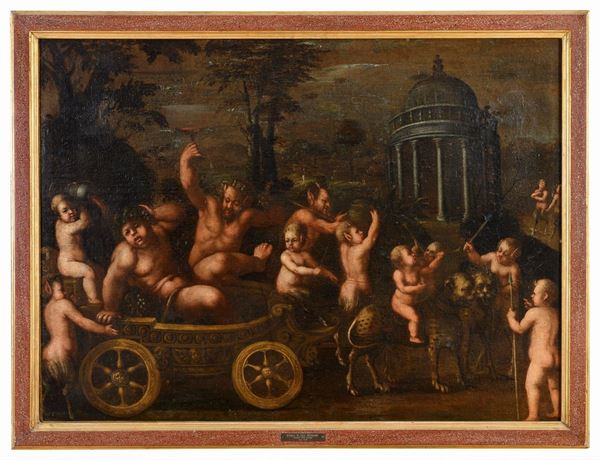 TRIONFO DI BACCO DI PITTORE FIAMMINGO