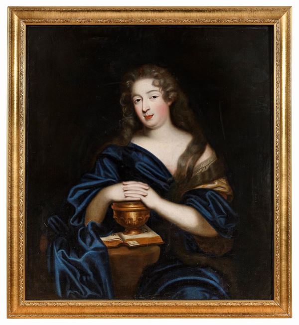NOBILDONNA NELLE VESTI DI MARIA MADDALENA DI PITTORE FRANCESE
