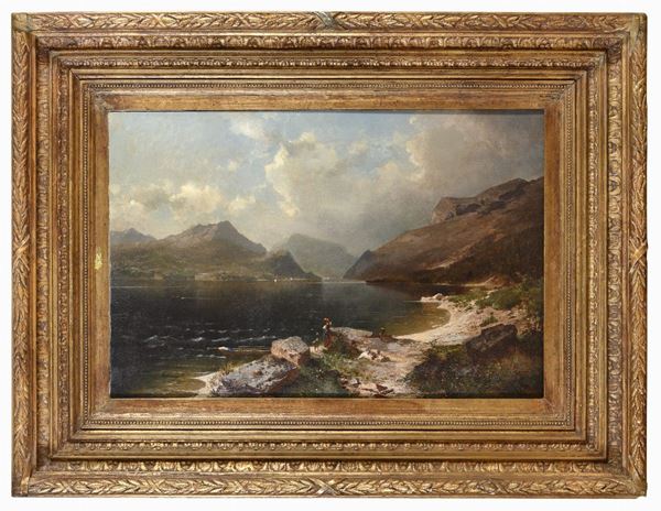 VEDUTA DI LAGO DI FRANZ RICHARD UNTERBERGER
