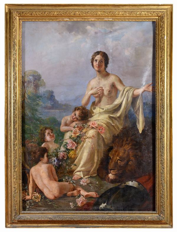 DIPINTO ALLEGORIA DELLA PACE DI ERULO ERULI
