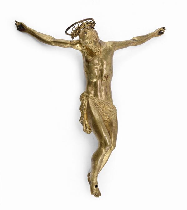 CRISTO IN BRONZO DORATO, XVIII SECOLO