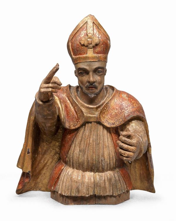 BUSTO DI SANT&#39;AGOSTINO, ITALIA CENTRALE XVII SECOLO