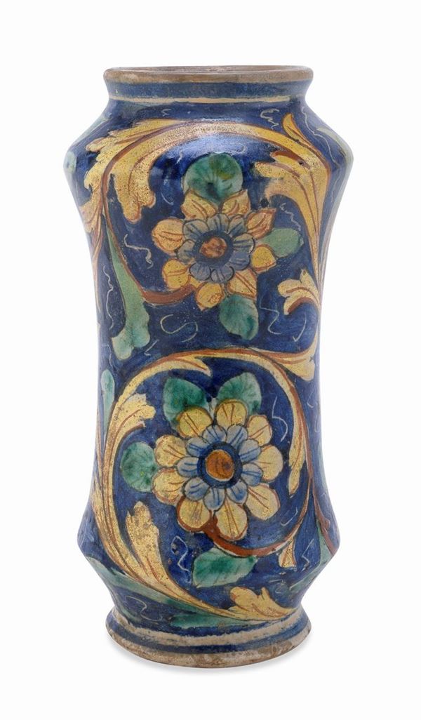 ALBARELLO IN MAIOLICA, SICILIA XVIII SECOLO