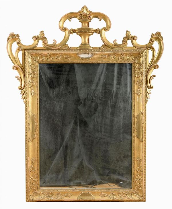 SPECCHIERA IN LEGNO DORATO