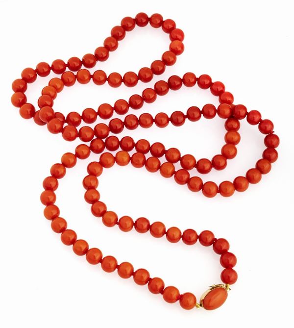 COLLANA IN CORALLO ROSSO
