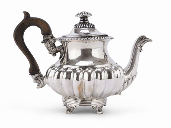TEIERA IN ARGENTO NAPOLI 1840 ca.