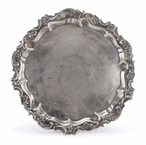 SALVER IN ARGENTO, SHEFFIELD 1900
