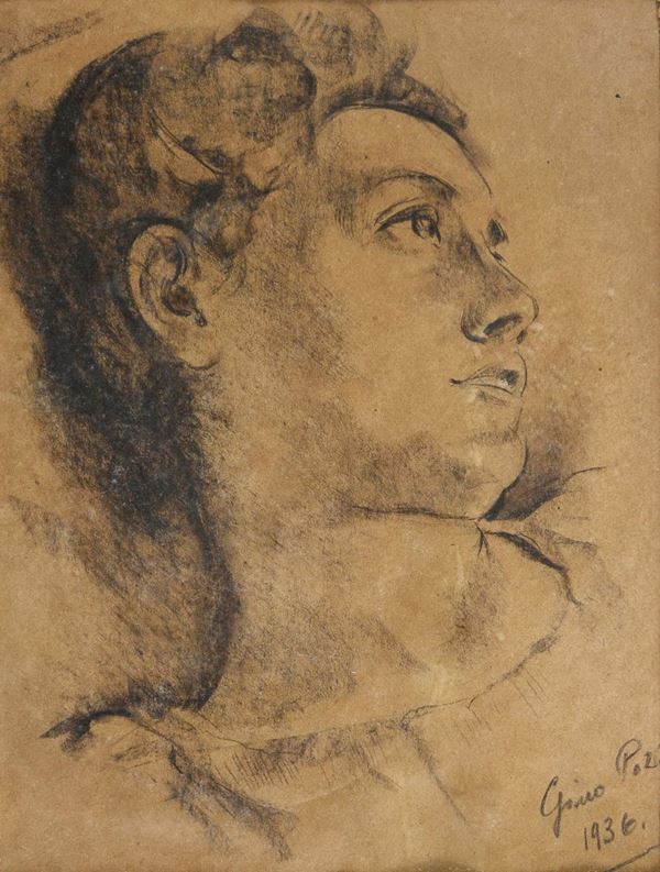 CARBONCINO TESTA DI GINO POZZI, 1936