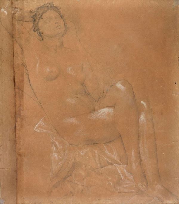 DISEGNO ADOLESCENTE DI FERRUCCIO FERRAZZI, 1922