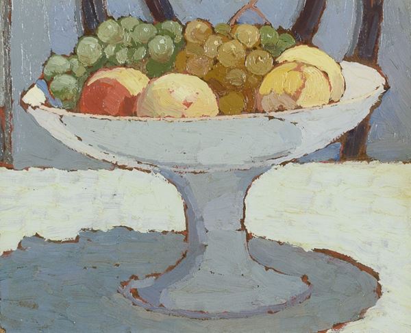 DIPINTO LA FRUTTIERA DI OSCAR GHIGLIA, 1908