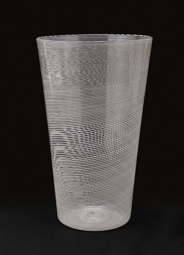 VASO IN VETRO, CARLO SCARPA PER VENINI ANNI &#39;30