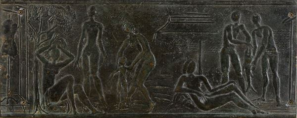 BASSORILIEVO IN BRONZO DI NICOLA RUBINO