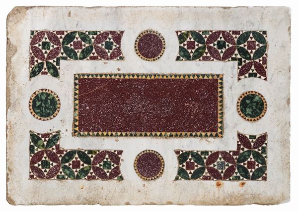 PIANO COSMATESCO CON MOSAICI, XVI SECOLO