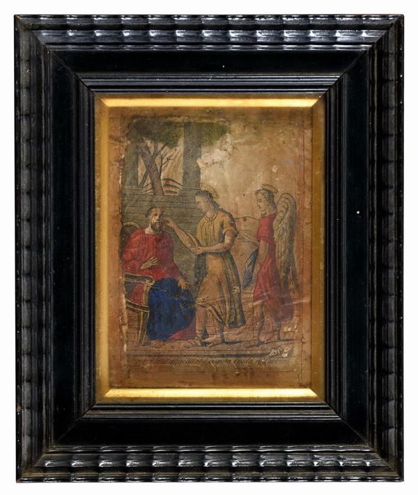 INCISIONE SCENA BIBLICA