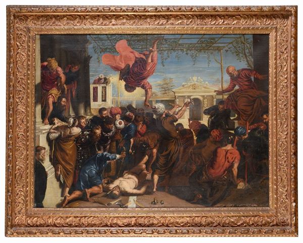 IL MIRACOLO DELLA SCHIAVO DI PITTORE VENETO FINE SEICENTO
