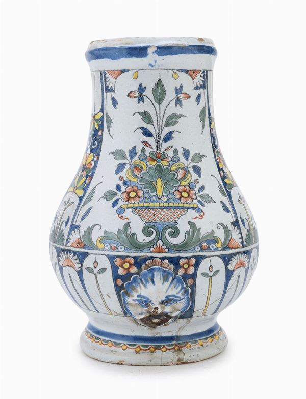 VASO DA PARETE IN MAIOLICA, MARSIGLIA
