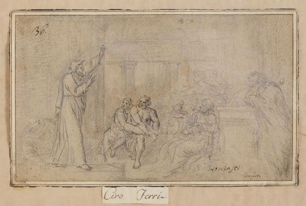 DISEGNO LA PISCINA PROBATICA DI PITTORE ROMANO