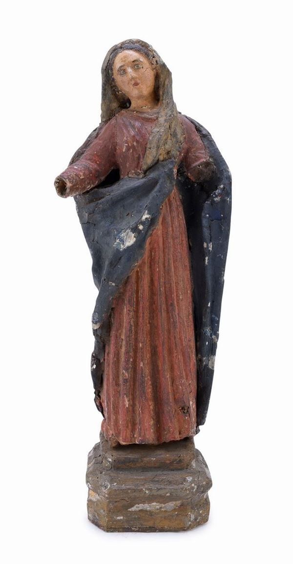 SCULTURA DELLA VERGINE IN CARTAPESTA, NAPOLI