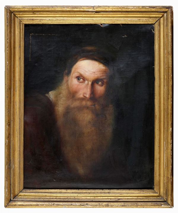 DIPINTO RITRATTO DI UOMO CON BARBA