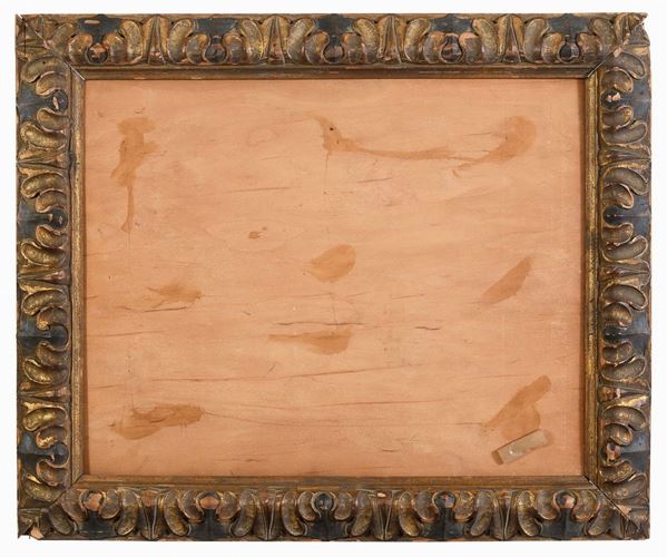 CORNICE IN LEGNO DORATO E LACCATO