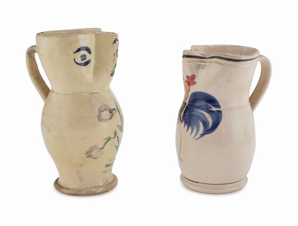 DUE BROCCHE IN CERAMICA, PUGLIE