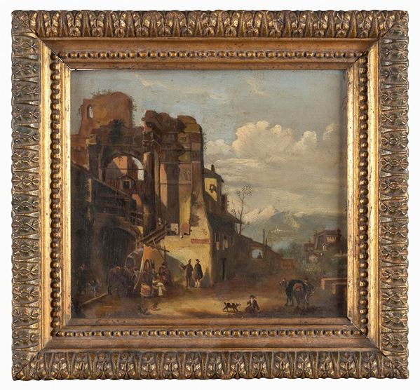PAESAGGIO CON ROVINE ATTRIBUITO A GIOVANNI MIGLIARA