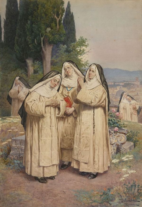 ACQUERELLO SUORE DI FRANCESCO COLEMAN