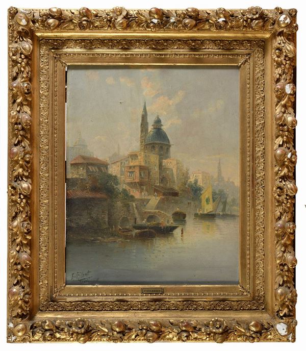 VEDUTA DI CITT&#193; NEPALESE DI FRANCOIS AMBROISE GILBERT