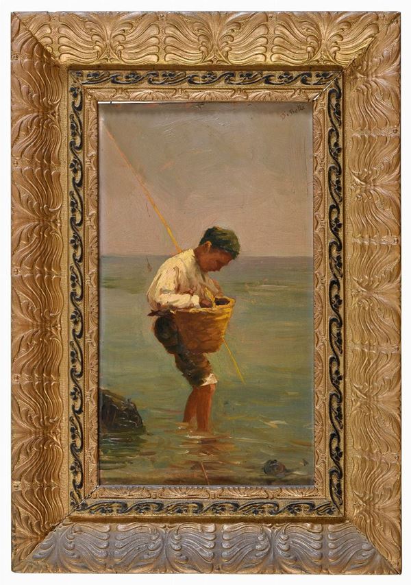 DIPINTO PESCATORELLO F.TO DI BELLA