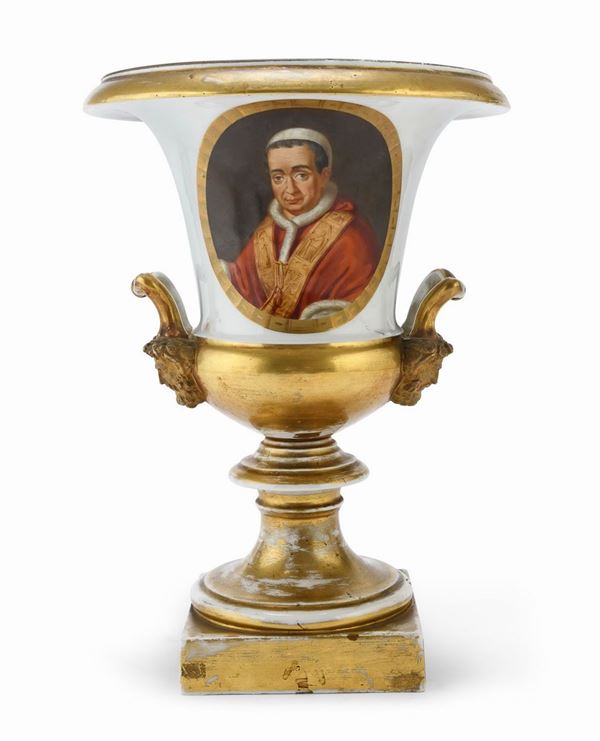 VASO MEDICI CON RITRATTO DI PAPA