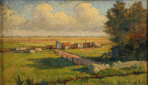 DIPINTO CAMPAGNA DI ANTONY DE WITT