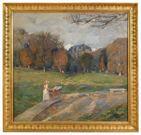 PASSEGGIATA IN GIARDINO A VERSAILLES DI GENNARO VILLANI