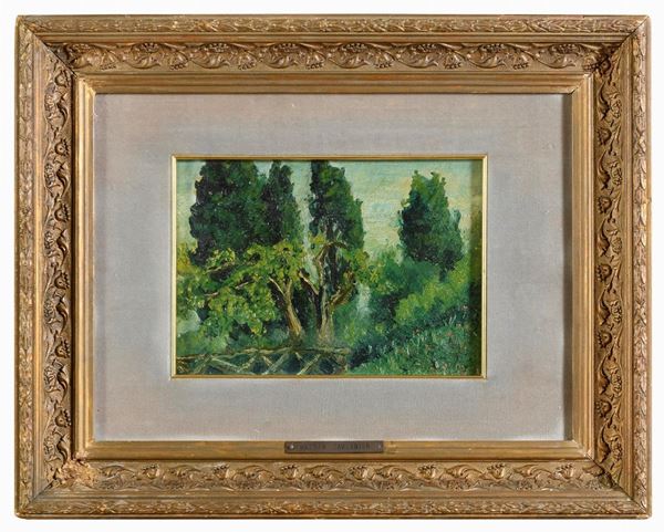 DIPINTO ALBERI ATTRIBUITO A ANDREA TAVERNIER