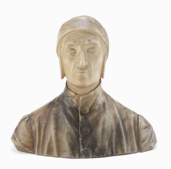 BUSTO DI DANTE IN ONICE