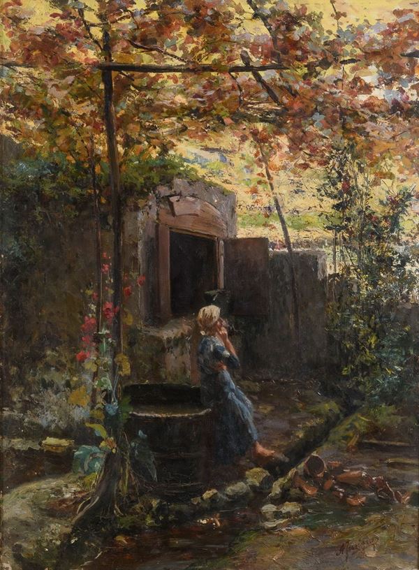 GIOVANE SOTTO UN PERGOLATO DI ANTONIO FERRIGNO