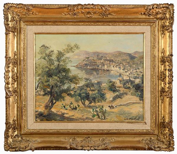 DIPINTO COSTIERA AMALFITANA DI CARLO PERINDIANI