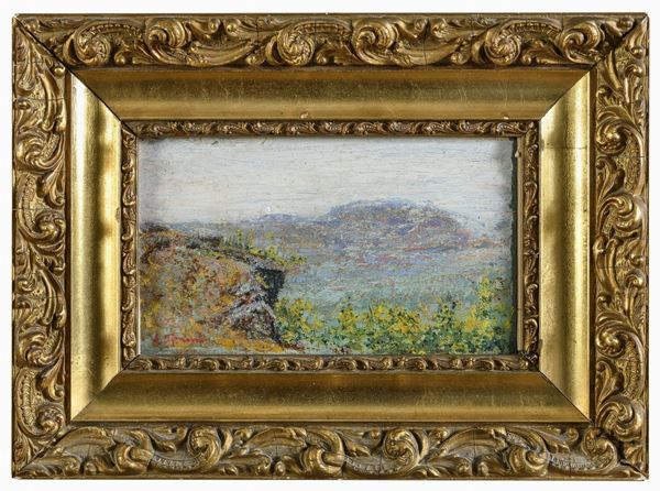 DIPINTO PAESAGGIO F.TO L. AJOMONI